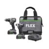 FLEX FXM201-2AP 24-volt 2-Tool Brushless Power Tool Combo Kit with Soft Case (2-Batteries and Charger Included)