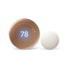 Google Nest Learning Thermostat (4th Gen) with Temp Sensor - Polished Gold - GA05171-US