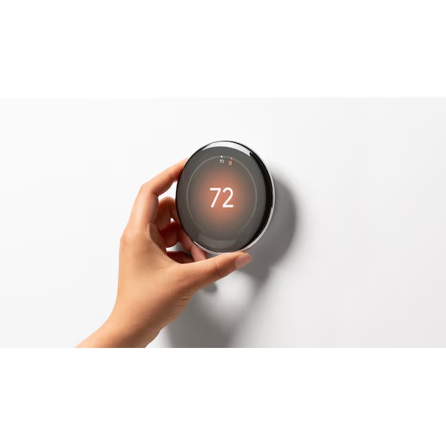 Google Nest Learning Thermostat (4th Gen) with Temp Sensor - Polished Obsidian - GA05169-US15_11zon