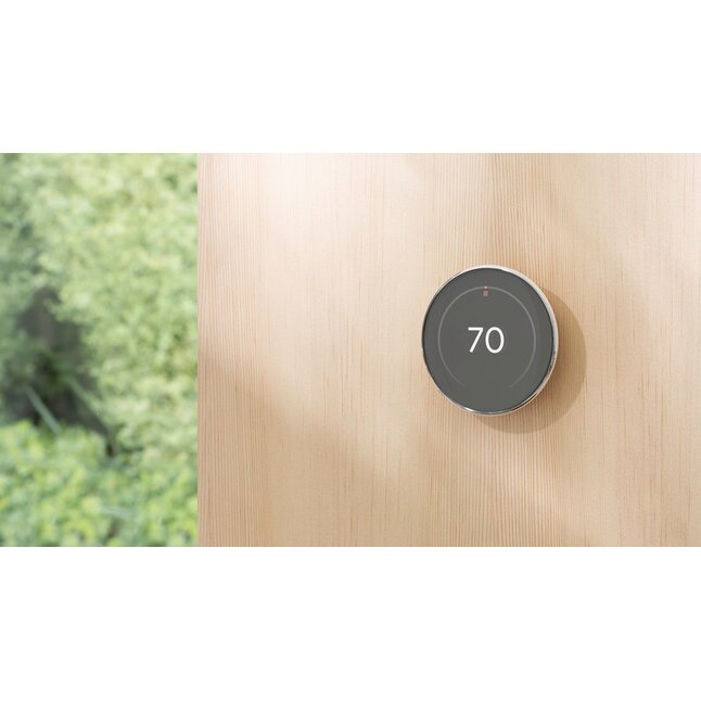 Google Nest Learning Thermostat (4th Gen) with Temp Sensor - Polished Silver - GA05551-US14_11zon