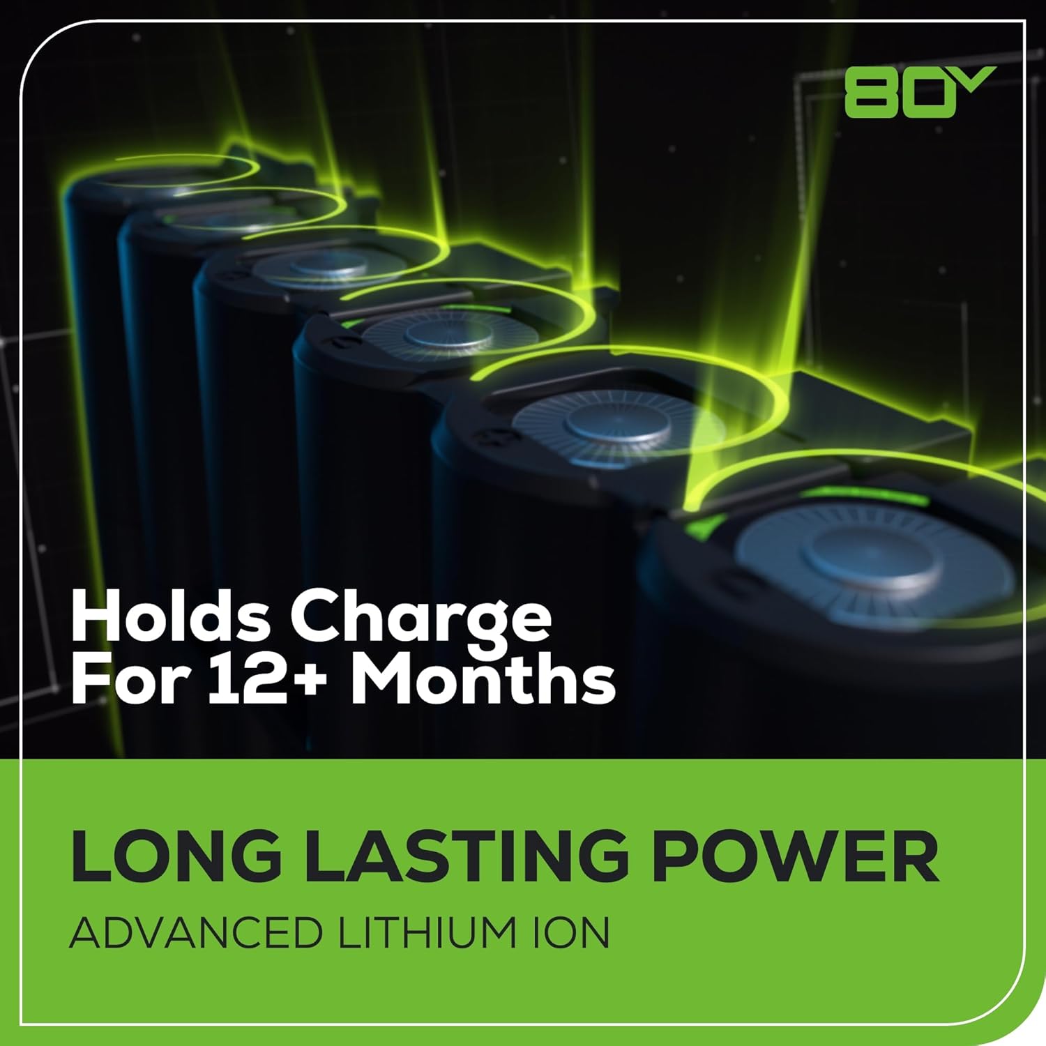 Greenworks BL80L2510 80V (145 MPH 580 CFM 75+ Compatible Tools) Cordless Brushless Axial Leaf Blower, 2.5Ah Battery and Charger Included12