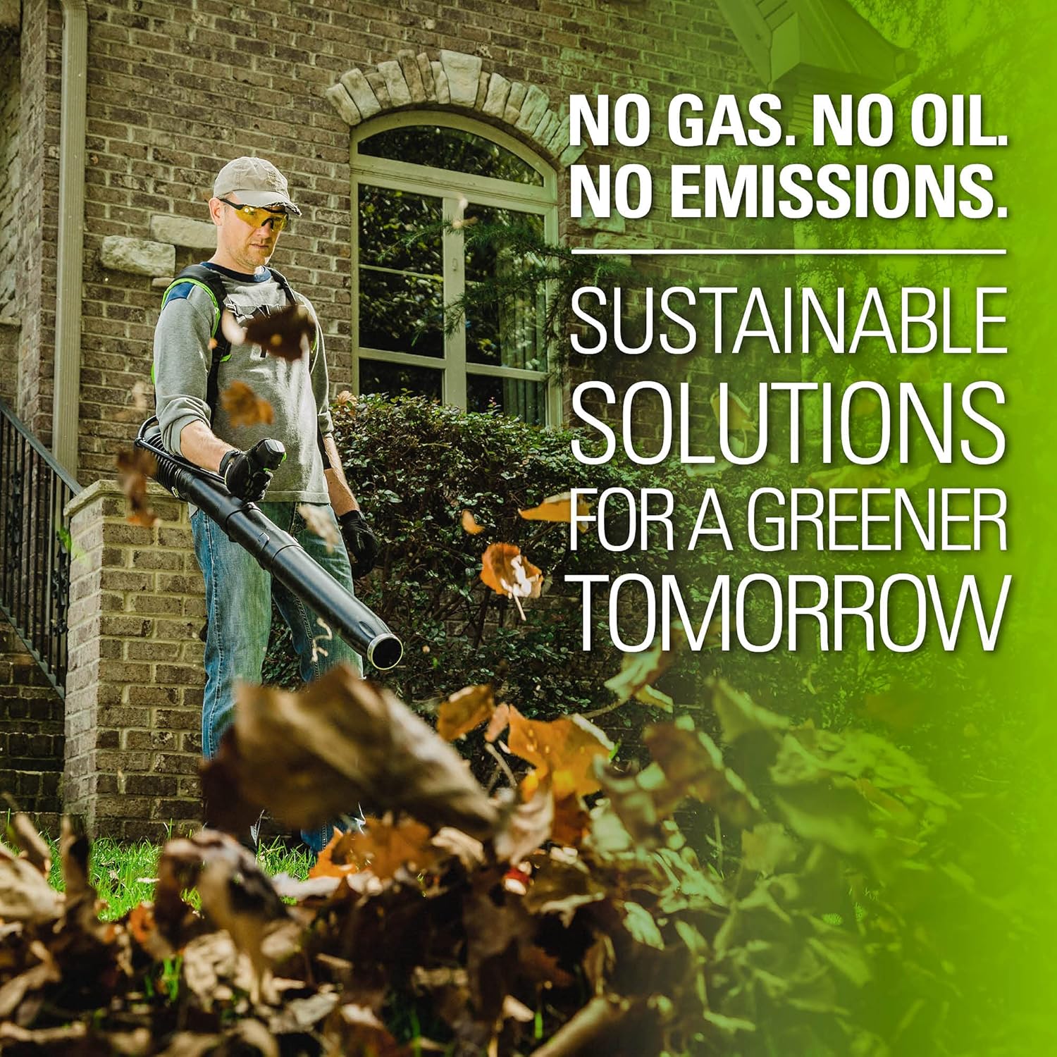 Greenworks BPB80L2510 80V (180 MPH 610 CFM 75+ Compatible Tools) Cordless Brushless Backpack Blower, 2.5Ah Battery and Rapid Charger Included, Green Black12