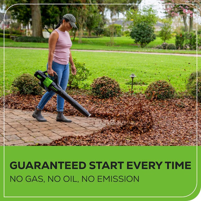 Greenworks Pro BL80B210 80-volt Max 500-CFM 150-MPH Battery Handheld Leaf Blower 2 Ah (Battery and Charger Included)8_11zon