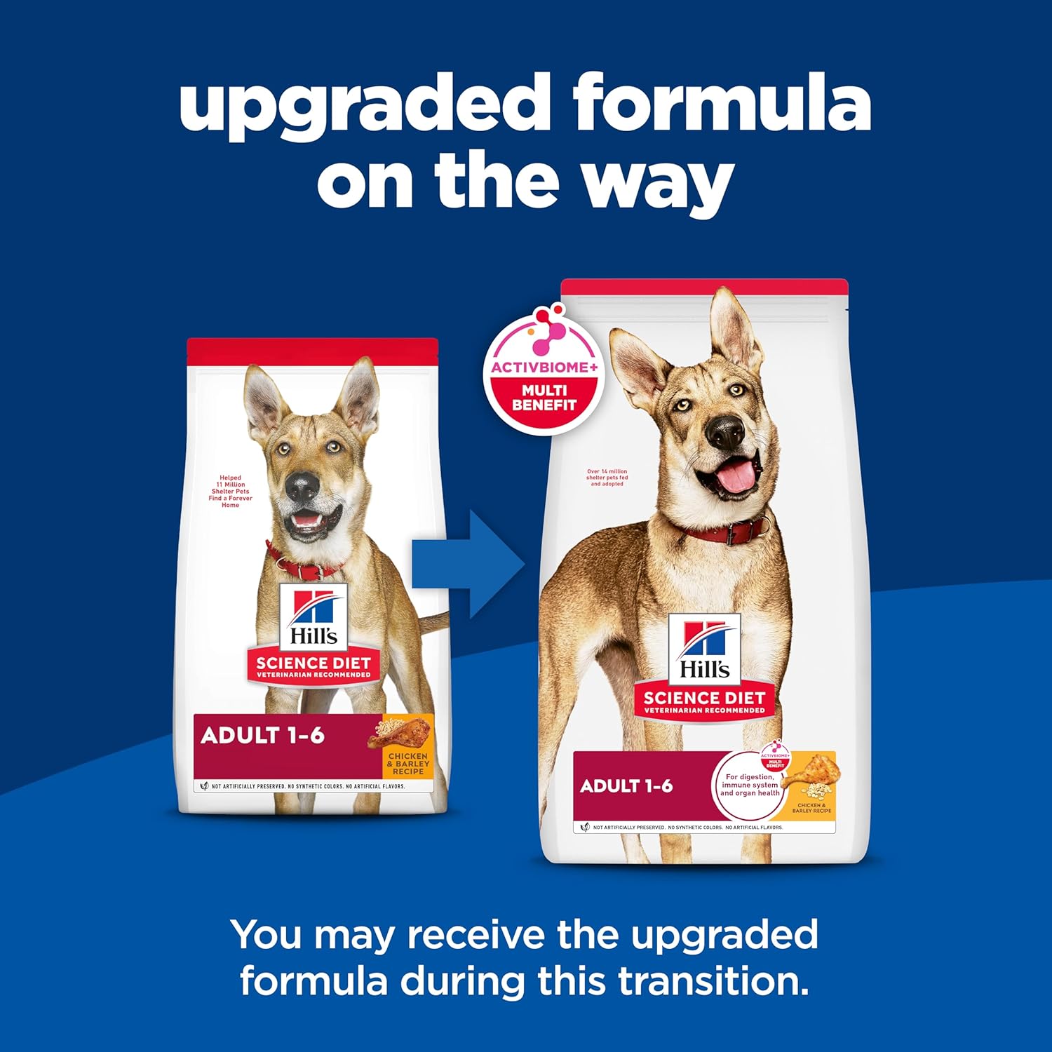 Hill's Science Diet Adult 1-6, Adult 1-6 Premium Nutrition, Dry Dog Food, Chicken & Barley, 15 lb Bag1