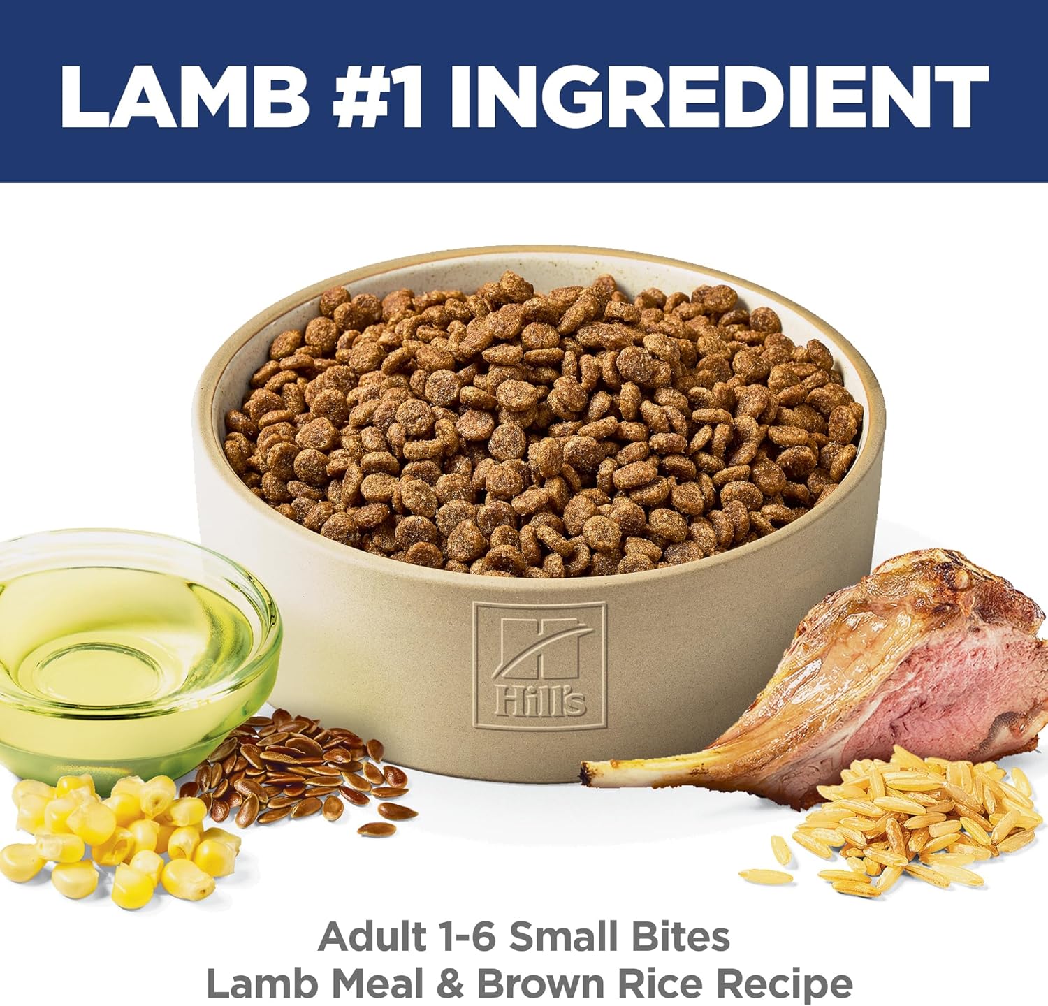 Hill's Science Diet Adult 1-6, Adult 1-6 Premium Nutrition, Small Kibble, Dry Dog Food, Lamb & Brown Rice, 15.5 lb Bag2