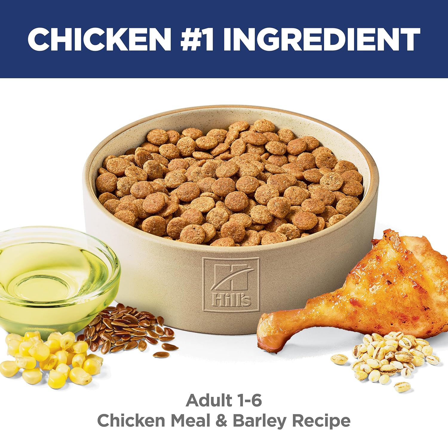 Hill's Science Diet Adult 1-6 Premium Nutrition Dry Dog Food, Chicken & Barley, 35 lb Bag (Pack of 1)2