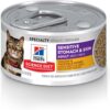 Hill's Science Diet Sensitive Stomach & Skin Chicken & Vegetable Entree Canned Cat Food, 2.9 oz., Case of 24