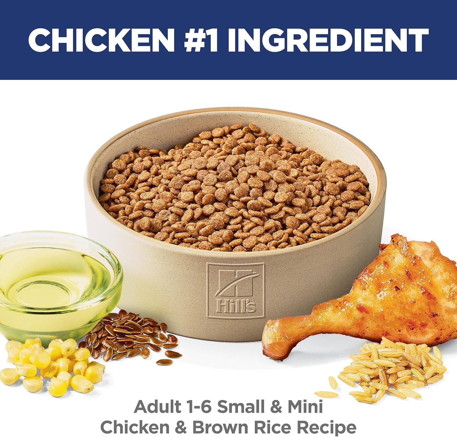 Hill's Science Diet Small & Mini, Adult 1-6, Small & Mini Breeds Premium Nutrition, Dry Dog Food, Chicken & Brown Rice, 15.5 lb Bag2