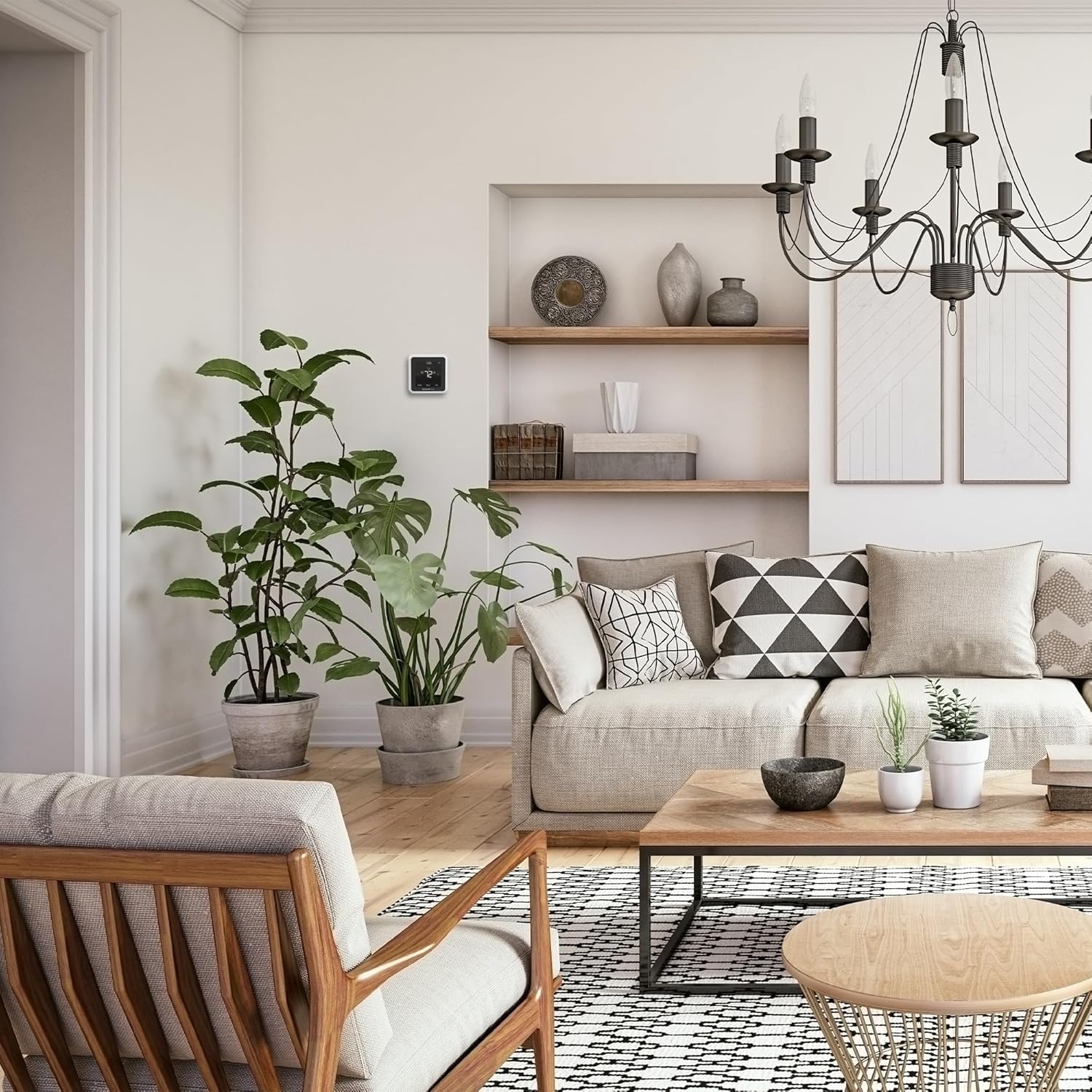 Honeywell Home RTH8800WF2022, T5 WiFi Smart Thermostat, 7 Day-Programmable Touchscreen, Alexa Ready, Geofencing Technology, Energy Star, C-Wire Required13