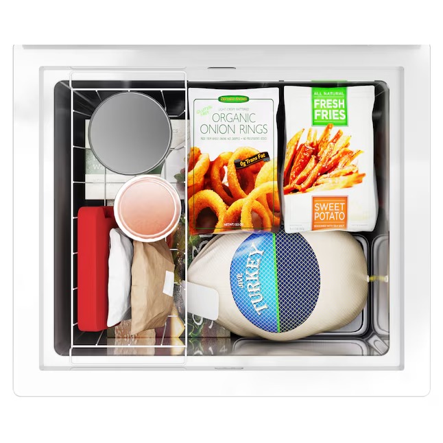 Hotpoint 4.9-Cu. Feet Manual Defrost Chest Freezer Convertible to Refrigerator ( White ) HCM5QWWW17_11zon
