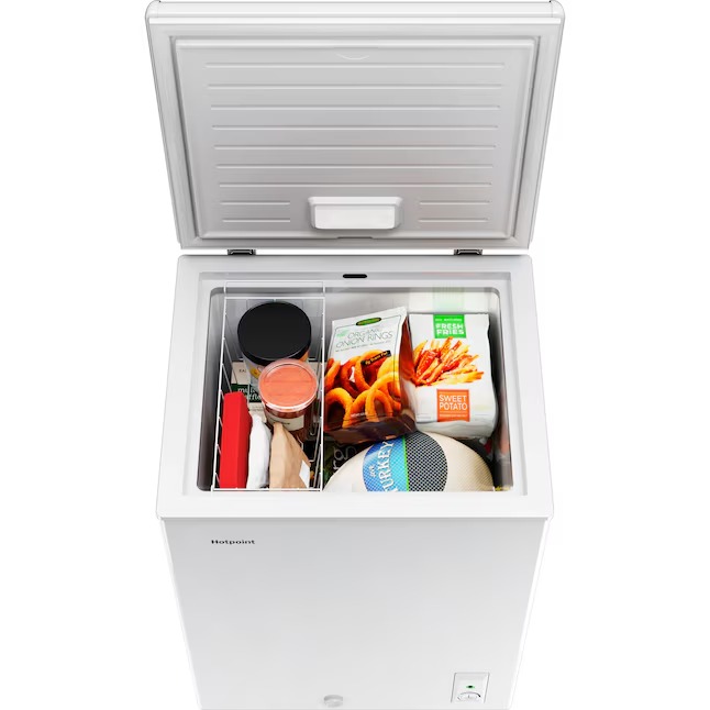 Hotpoint 4.9-Cu. Feet Manual Defrost Chest Freezer Convertible to Refrigerator ( White ) HCM5QWWW1_11zon