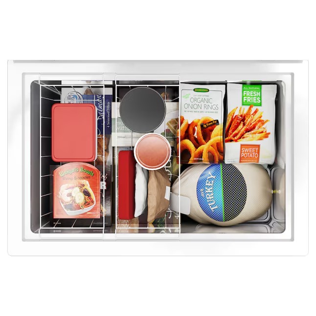 Hotpoint 6.9-Cu. Feet Manual Defrost Chest Freezer Convertible to Refrigerator ( White ) HCM7QWWW17_11zon