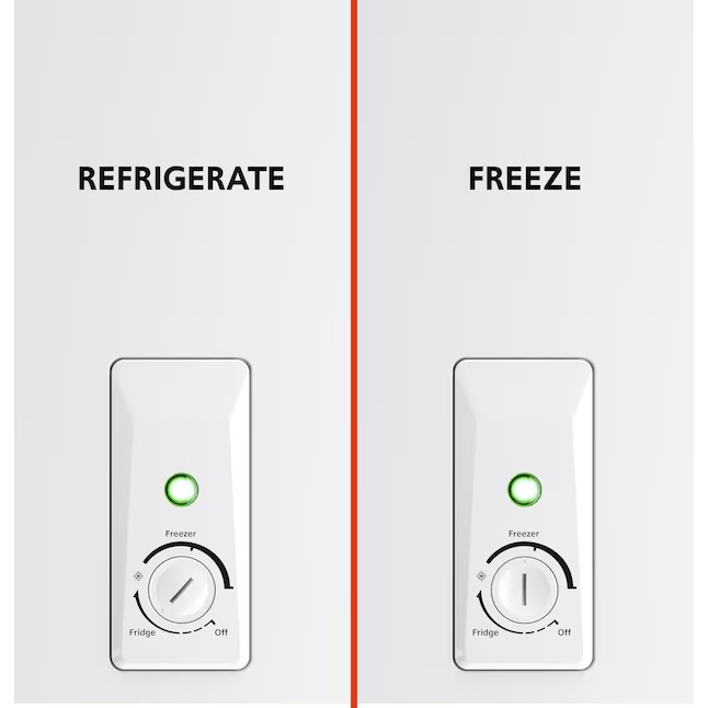 Hotpoint 6.9-Cu. Feet Manual Defrost Chest Freezer Convertible to Refrigerator ( White ) HCM7QWWW4_11zon