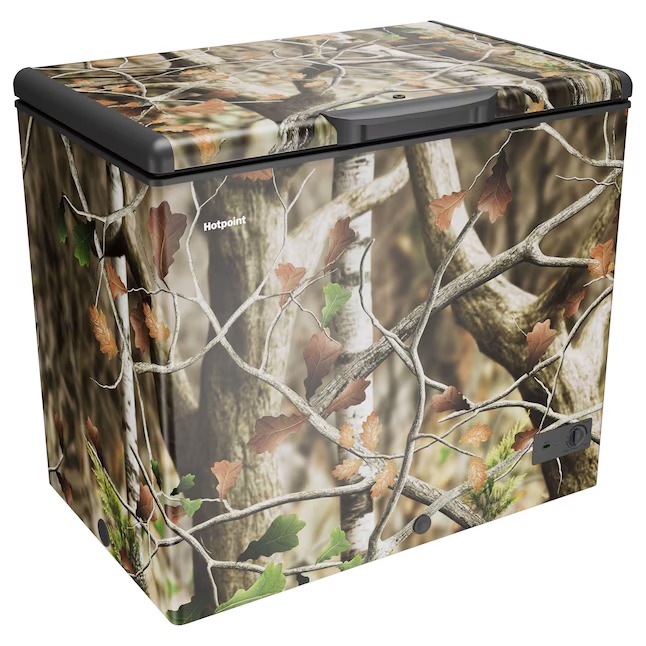 Hotpoint 8.8-Cu. Feet Manual Defrost Chest Freezer Convertible to Refrigerator ( Camoflauge ) HCM9CWCD4_11zon