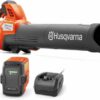 Husqvarna 970569904 350iB 40V LeafBlaster Brushless Lithium-Ion Cordless Leaf Blower Kit