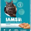 IAMS PROACTIVE HEALTH Adult Indoor Weight Control & Hairball Care Dry Cat Food with Chicken & Turkey Cat Kibble, 16 lb. Bag