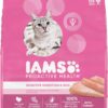 IAMS Proactive Health Adult Sensitive Digestion & Skin Dry Cat Food with Turkey, 13 lb. Bag