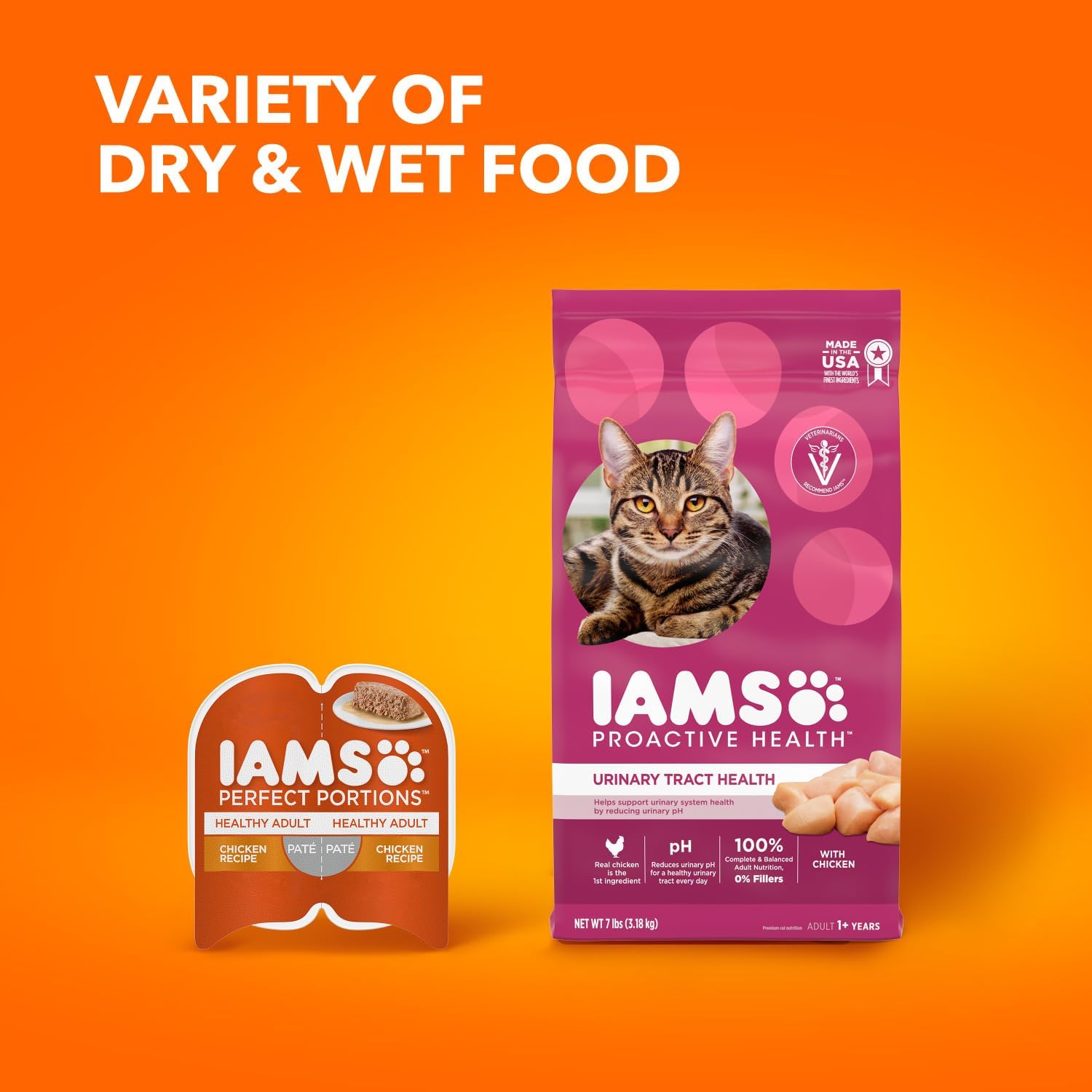 IAMS Proactive Health Adult Urinary Tract Healthy Dry Cat Food with Chicken, 16 lb. Bag12