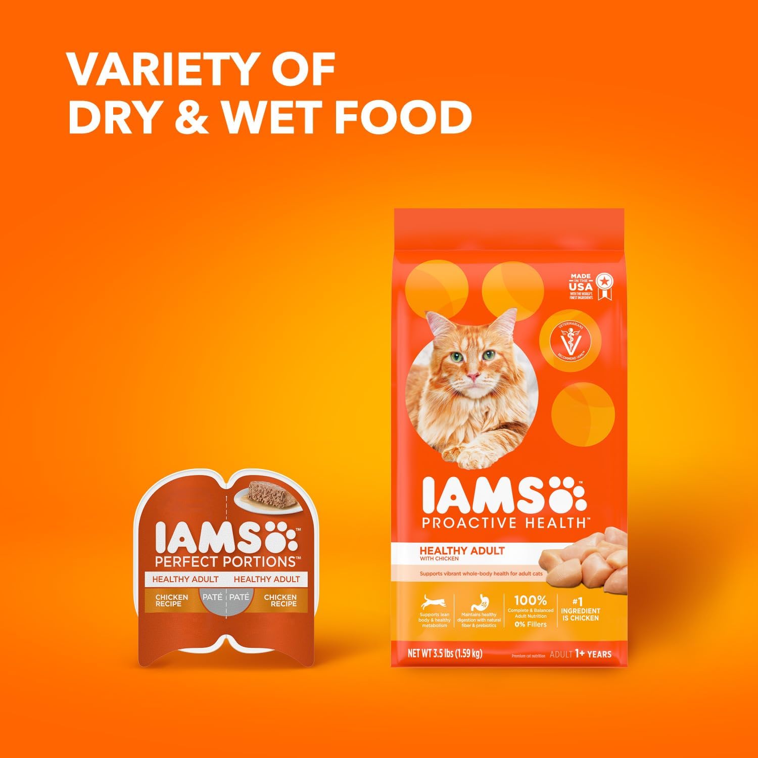 IAMS Proactive Health Healthy Adult Dry Cat Food with Chicken, 22 lb. Bag17