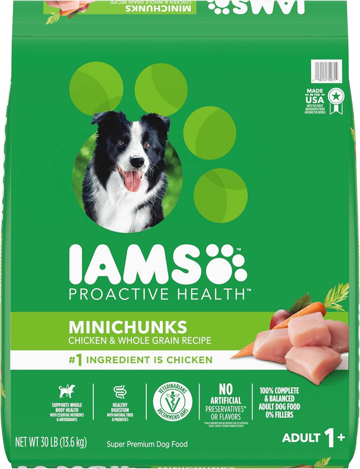 IAMS Proactive Health Minichunks Adult Dry Dog Food with Real Chicken, 30 lb. Bag IAMS Proactive Health Minichunks Adult Dry Dog Food with Real Chicken, 30 lb. Bag