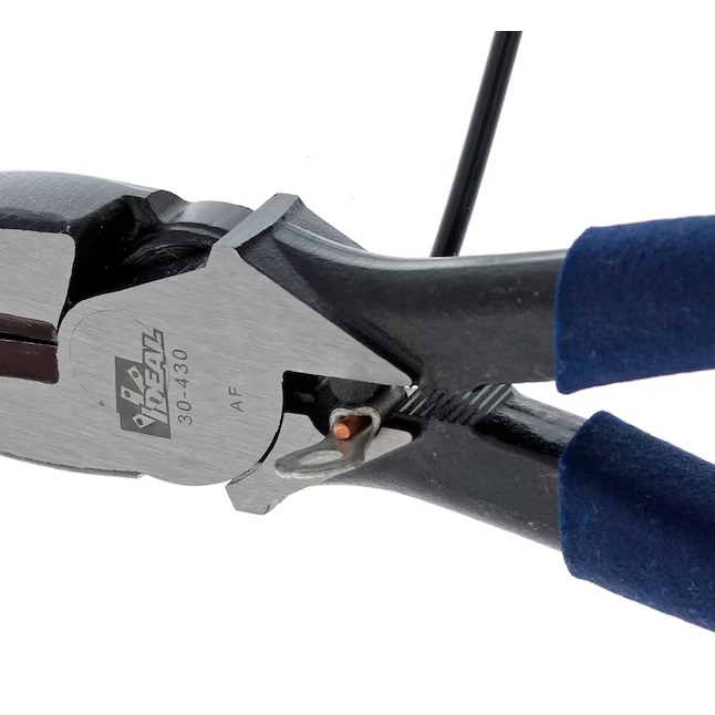 IDEAL 30-430 High-leverage With Fish Tape Puller 9.5-Inches Lineman pliers Wire Cutter Pliers6_11zon