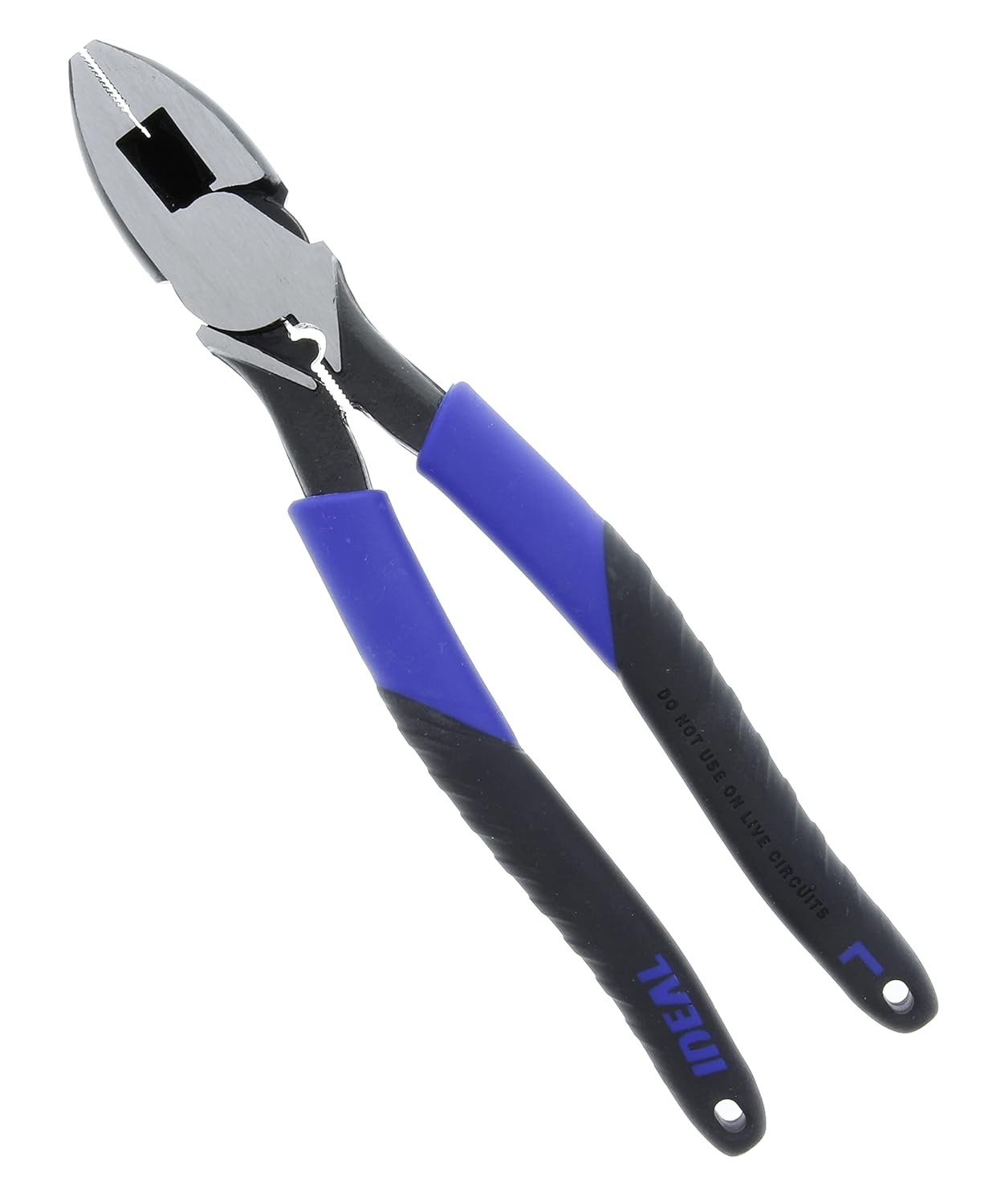 IDEAL Electrical 30-3430 Smart-Grip - 9.5 in., Linesman Plier with New England Nose, Crimping Die, Fish Tape Puller1