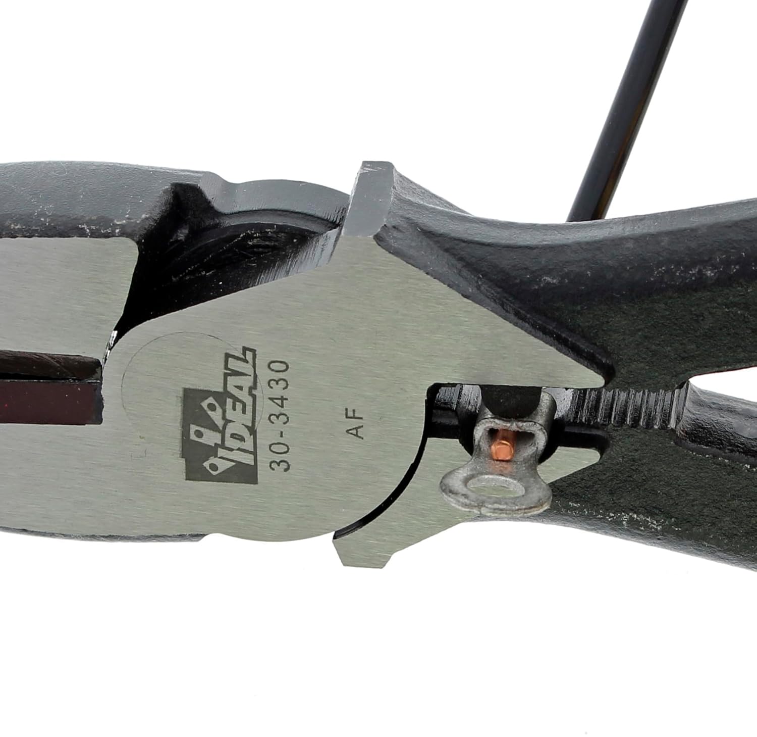 IDEAL Electrical 30-3430 Smart-Grip - 9.5 in., Linesman Plier with New England Nose, Crimping Die, Fish Tape Puller9