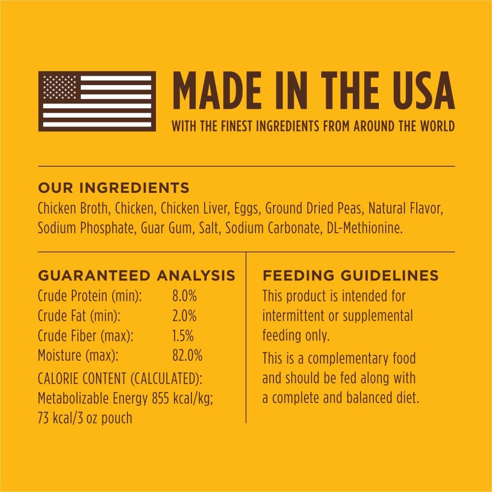 Instinct Healthy Cravings Grain Free Real Chicken Recipe Natural Wet Cat Food Topper by Nature's Variety, 3 Ounce (Pack of 24)-