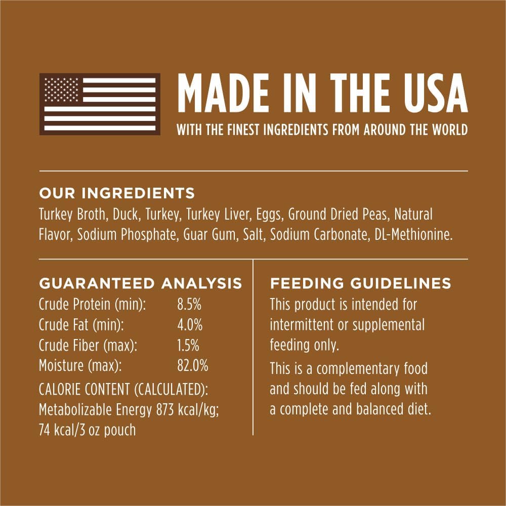 Instinct Healthy Cravings Natural Wet Cat Food Topper, Grain Free Recipe - Real Duck, 3 oz. Pouches (Pack of 24)0