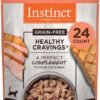 Instinct Healthy Cravings Natural Wet Cat Food Topper, Grain Free Recipe - Real Salmon, 3 oz. Pouches (Pack of 24)