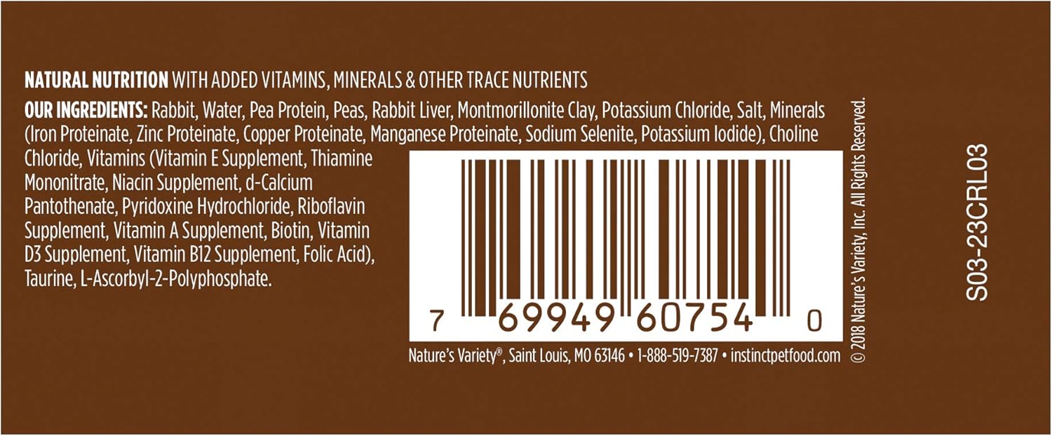 Instinct Limited Ingredient Diet, Natural Wet Cat Food, Grain Free Recipe - Real Rabbit, 3 oz. Cans (Pack of 24)3