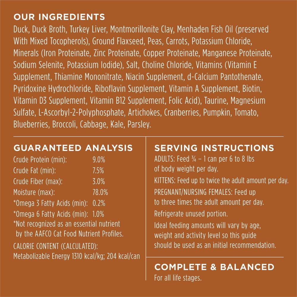 Instinct Original Grain Free Real Duck Recipe Natural Wet Canned Cat Food, 5.5 oz. Can, pack of 127