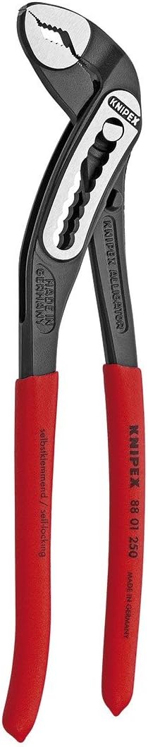 KNIPEX Tools 00 20 08 US1 Long Nose, Diagonal Cutter, and Alligator Pliers 3-Piece Tool Set, Red (Packaging May Vary)6