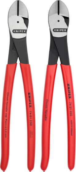 KNIPEX Tools - 2 Piece 10 Diagonal Cutter Set (9K0080129US)