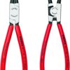 KNIPEX Tools - 2 Piece Circlip Pliers Set (9K008018US), Red