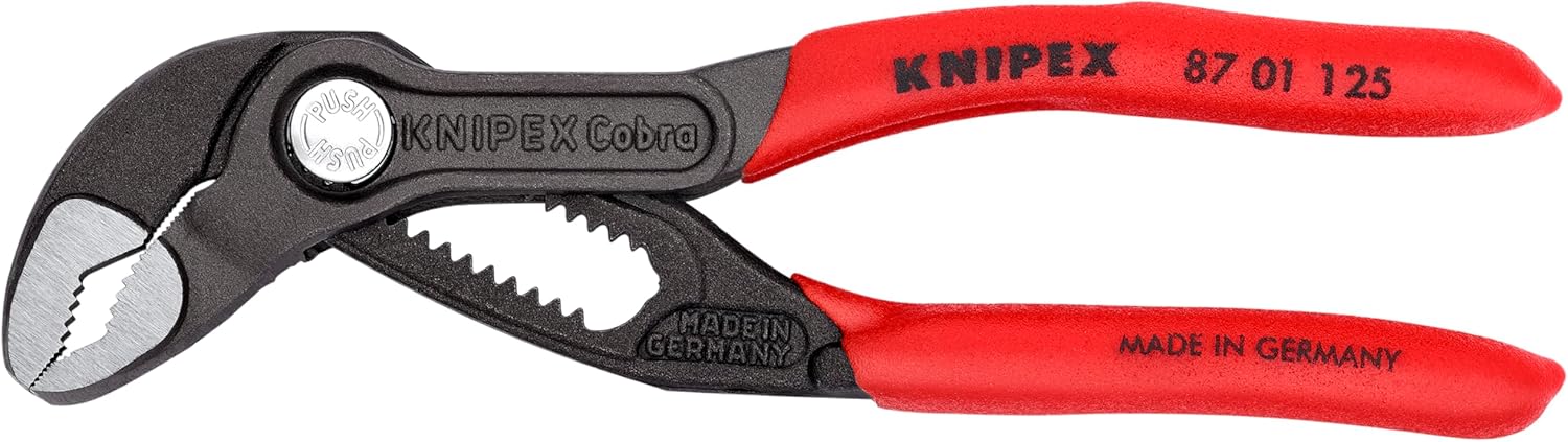 KNIPEX Tools - 3 Piece Cobra Set With Keeper Pouch (87 01 125, 87 01 250, 87 01 300, 9K 00 90 12 US) (9K0080122US)1