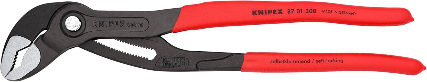 KNIPEX Tools - 3 Piece Cobra Set With Keeper Pouch (87 01 125, 87 01 250, 87 01 300, 9K 00 90 12 US) (9K0080122US)5