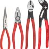 KNIPEX Tools 9K 00 80 94 US Cobra Combination Cutter and Needle Nose Pliers 4-Piece Set