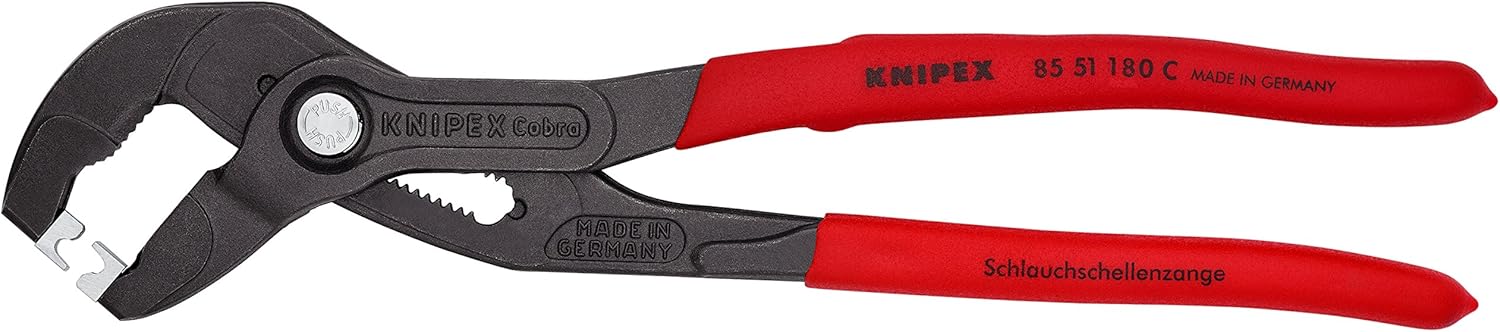 Knipex Tools 85 51 180 C, 7.5 Hose Clamp Pliers for Click Clamps1