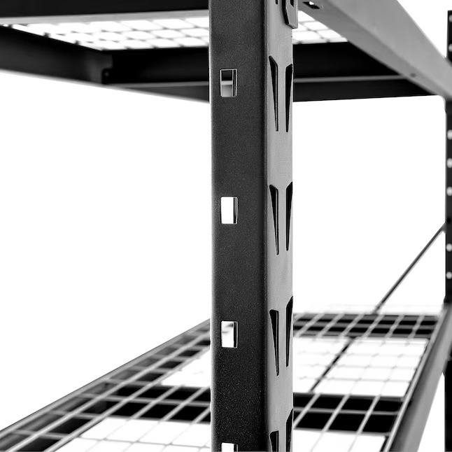 Maocao Hoom Metal Heavy Duty 3-Tier Utility Shelving Unit (77-in W x 24-in D x 72-in H), Black, (2000-lb Capacity Per Shelf)5_11zon