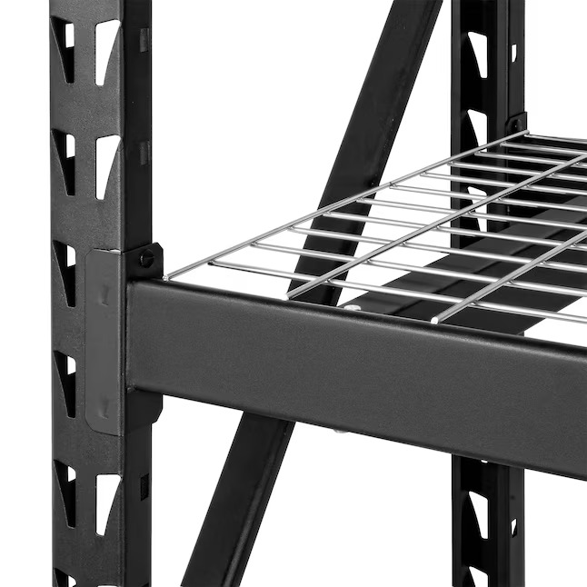 Maocao Hoom Metal Heavy Duty 3-Tier Utility Shelving Unit (77-in W x 24-in D x 72-in H), Black, (2000-lb Capacity Per Shelf)6_11zon