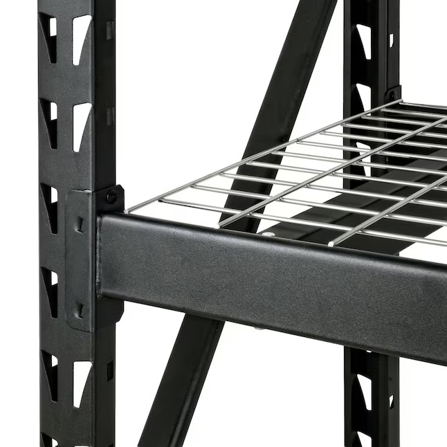 Maocao Hoom Metal Heavy Duty 3-Tier Utility Shelving Unit (77-in W x 24-in D x 72-in H), Black, (2000-lb Capacity Per Shelf)9_11zon