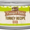 Merrick Purrfect Bistro Grain Free Premium Soft Canned Pate Adult Wet Cat Food, High Protein Turkey Recipe - (Pack of 24) 5.5 oz. Cans