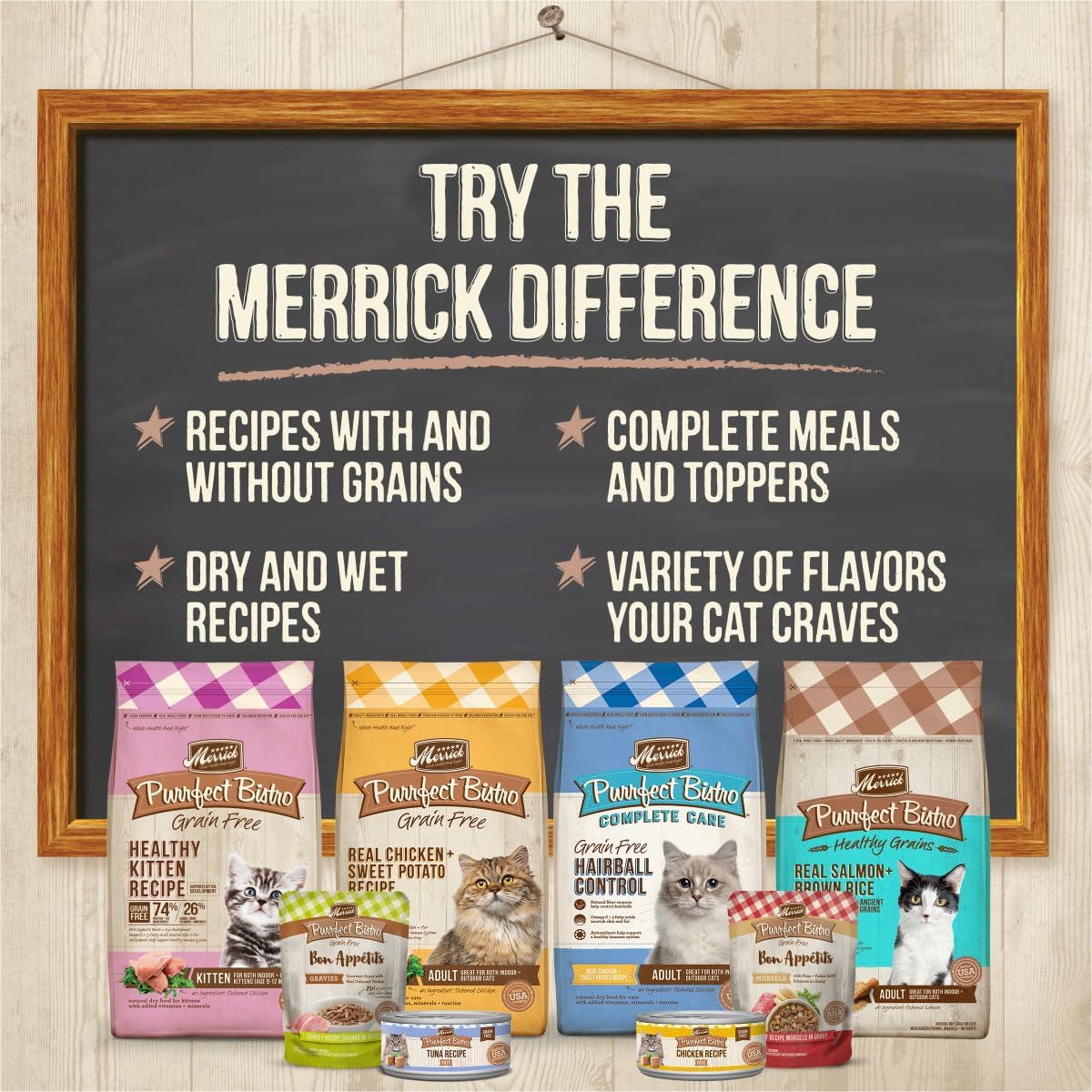 Merrick Purrfect Bistro Grain Free Wet Cat Food Rabbit Recipe Pate - (Pack of 24) 5.5 oz. Cans5