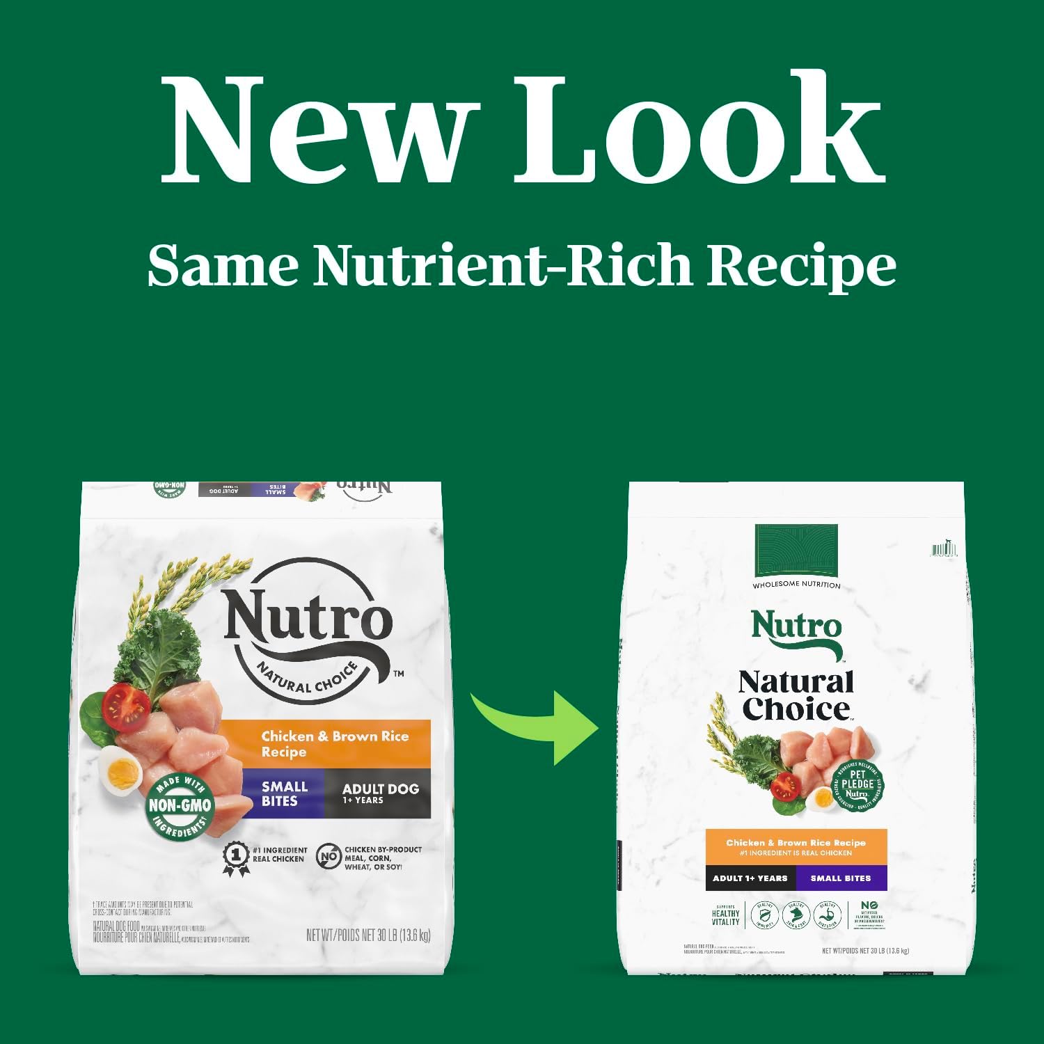 NUTRO NATURAL CHOICE Small Bites Adult Dry Dog Food, Chicken & Brown Rice Recipe Dog Kibble, 30 lb. Bag3