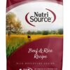 NutriSource Dry Dog Food, Beef and Rice, 26LB
