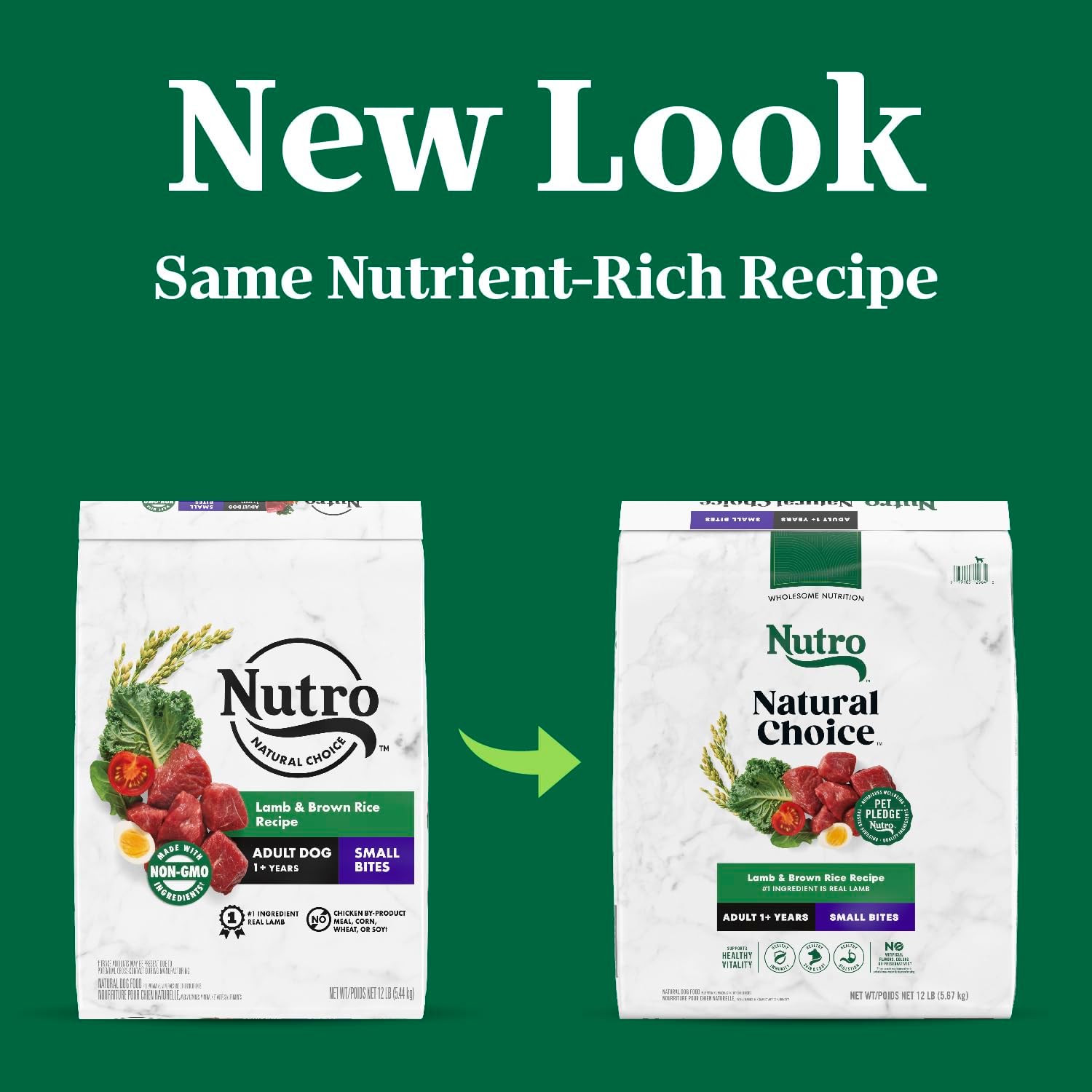 Nutro Natural Choice Small Bites Adult Dry Dog Food, Lamb and Brown Rice Recipe, 12 lbs.4