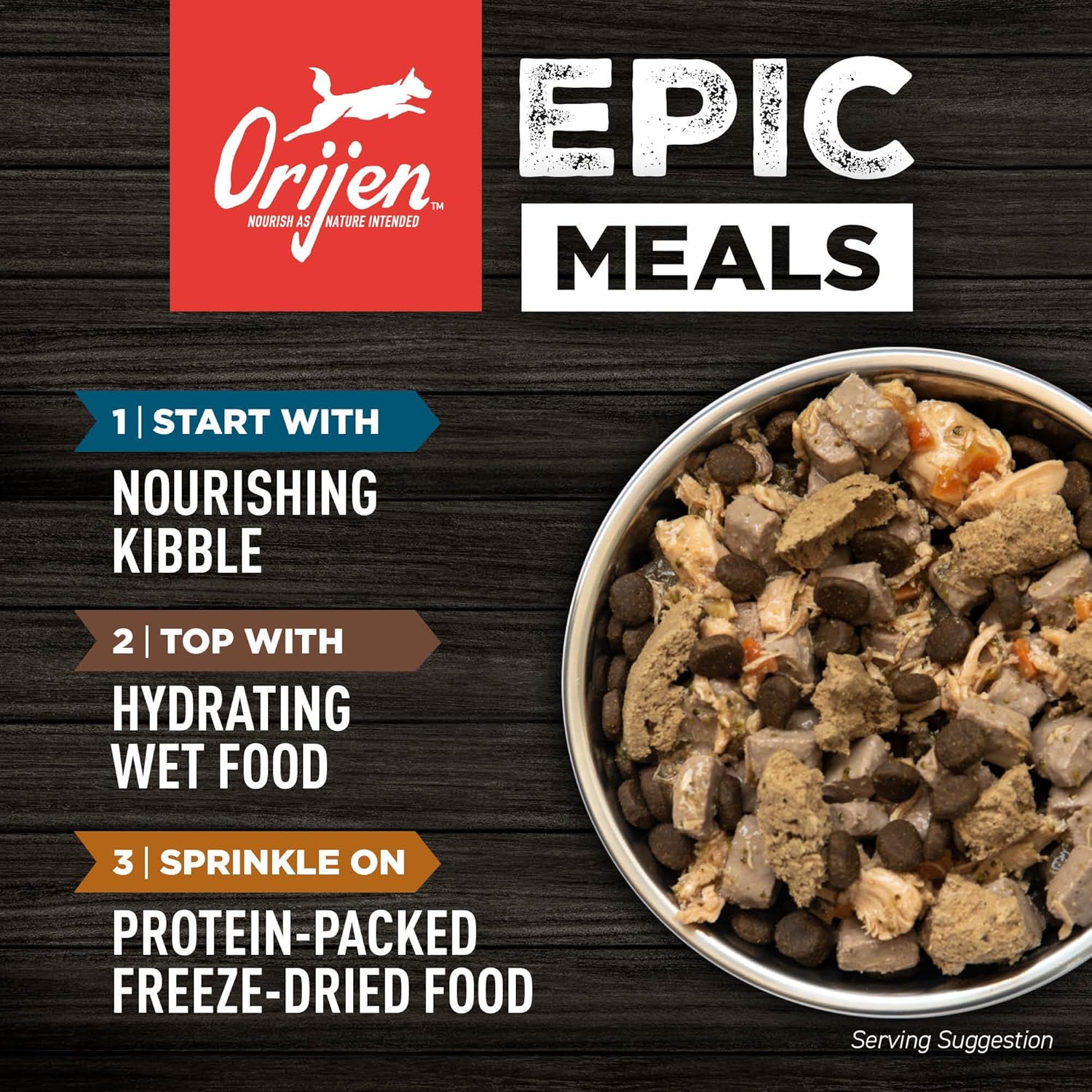 ORIJEN Original Dry Dog Food, Grain Free Dog Food for All Life Stages, Fresh or Raw Ingredients, 23.5 lb12