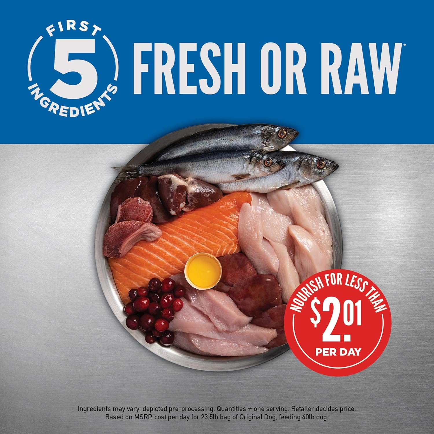 ORIJEN Original Dry Dog Food, Grain Free Dog Food for All Life Stages, Fresh or Raw Ingredients, 23.5 lb3