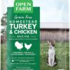 Open Farm Homestead Turkey & Chicken Grain-Free Dry Cat Food, Wild-Caught Fish Recipe with Non-GMO Superfoods and No Artificial Flavors or Preservatives, 8 lbs